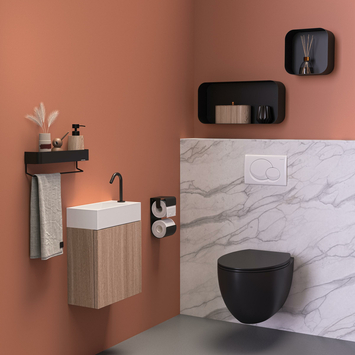Sealskin WC-rolhouder Brix Metaal Zwart