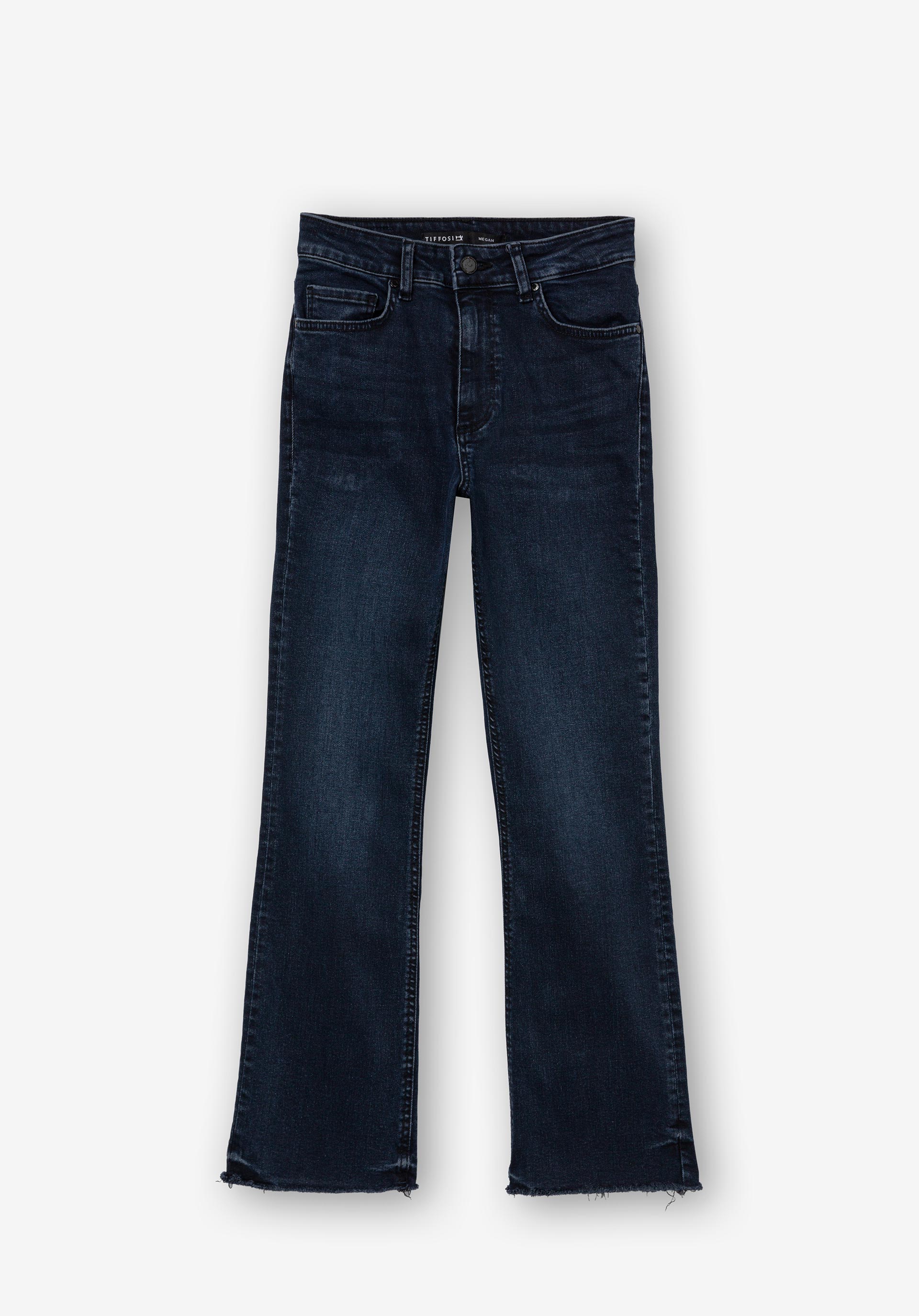 Jeans Megan Cropped Flare Cintura Alta
