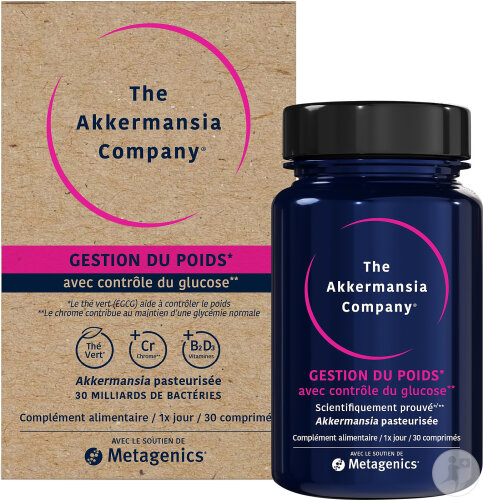 Akkermansia Gestion Du Poids Glucose V2 NFD 30 Comprimés