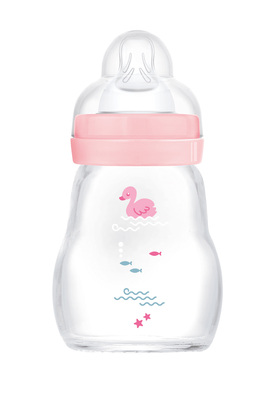 MAM Feel Good Tåteflaske Glass 170 ml, Mix