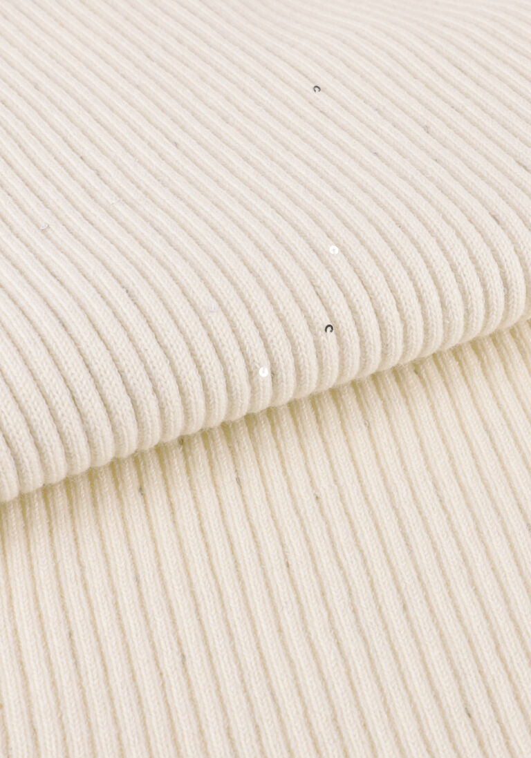 creme ganni polo fine sequin polo