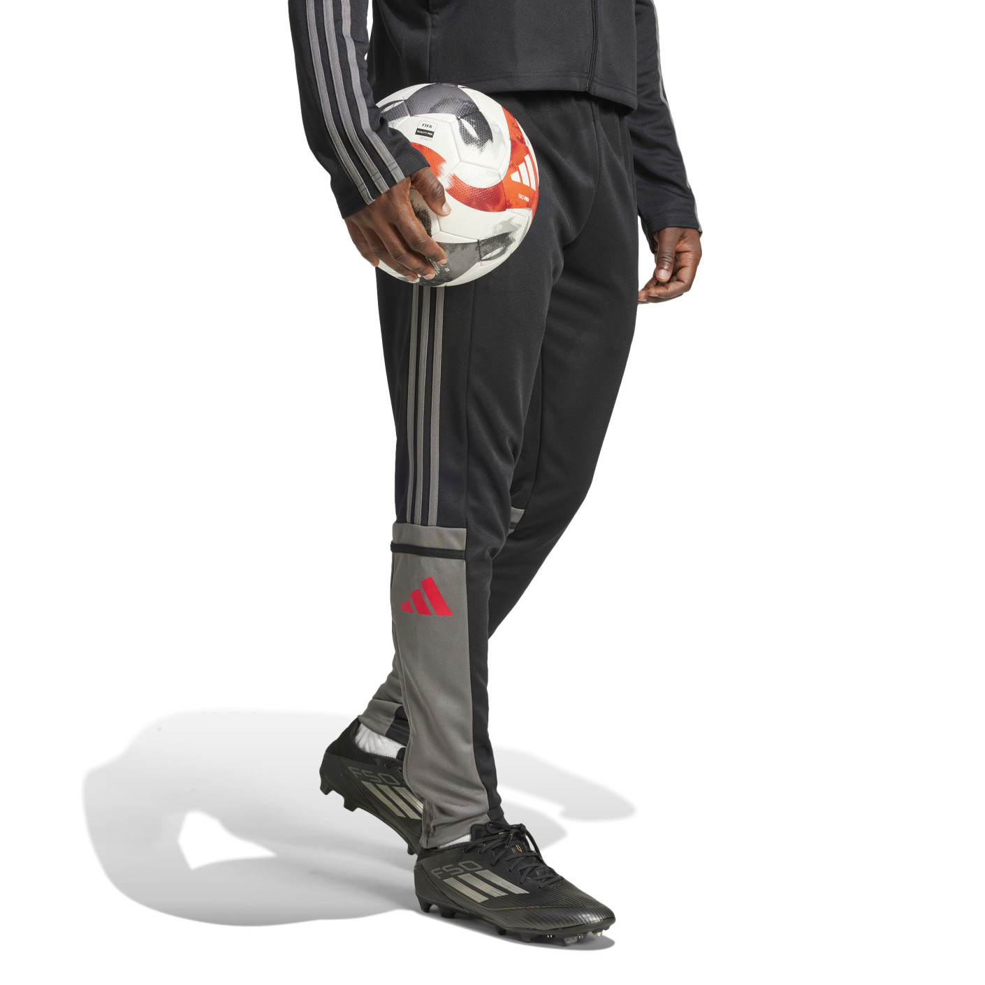 Adidas Squadra 25 Trainingsbroek Zwart Grijs Rood