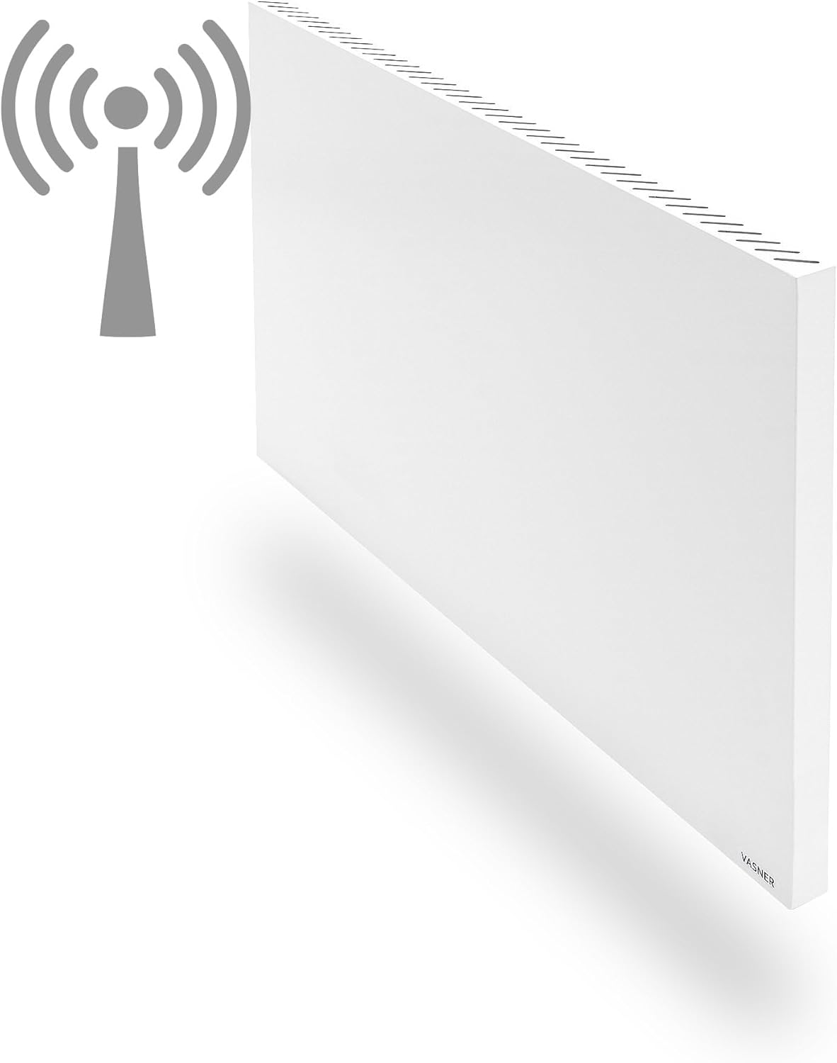 VASNER Konvi RX Funk Hybridheizung Elektroheizung weiß – Hybrid Infrarotheizung mit Funksystem, 600 – 1200 Watt, elektrische Heizung Infrarot + Konvektion, Funkheizung, 3 J. Garantie (900 Watt)