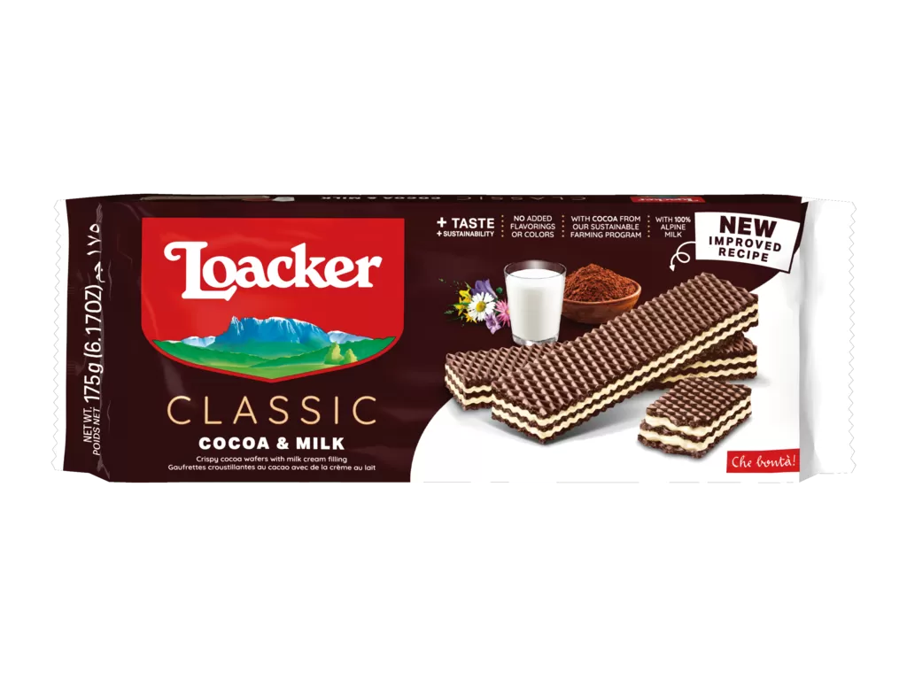 Loacker Classic Cocoa & Milk - 175 g