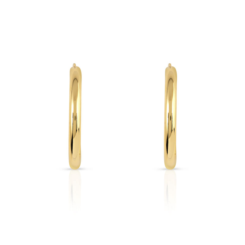 Créoles or 750 jaune 20 mm