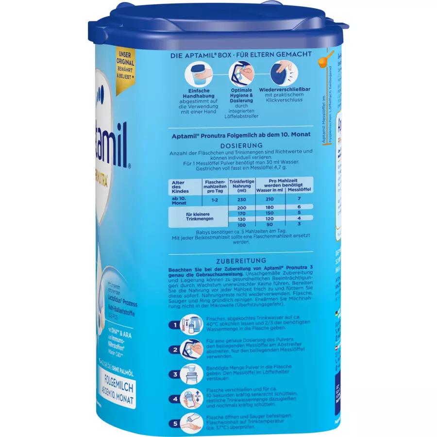 Aptamil Folgemilch Pronutra ADVANCE 3 4 x 800 g nach dem 10. Monat