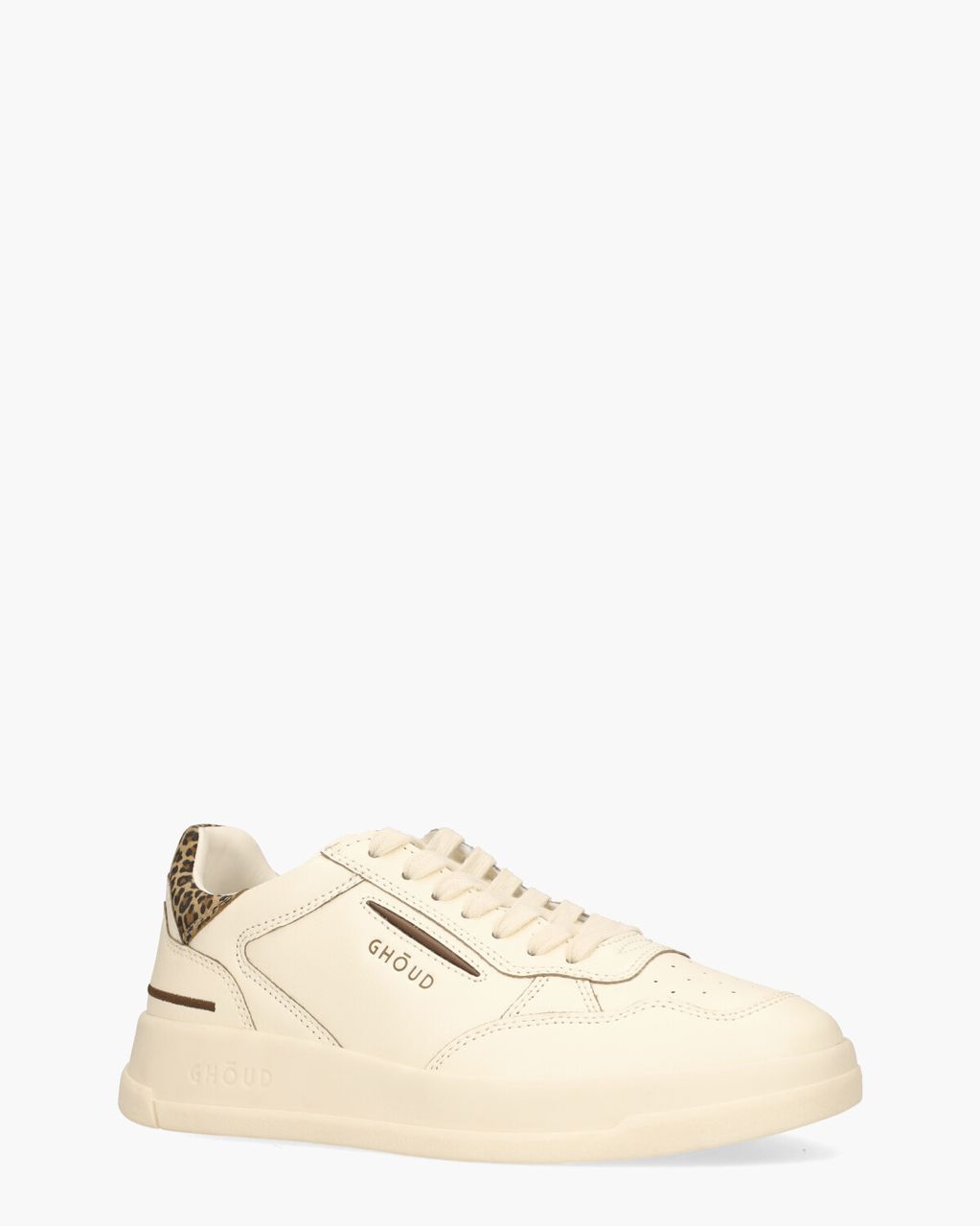 Ghoud Tweener Low Off-White/Donkerbruin Damessneakers