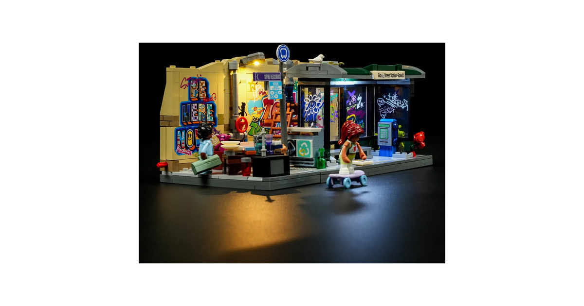 LumibricksStreet Fusion - Graffiti Bus Stop Constructiespeelgoed  (F9066)