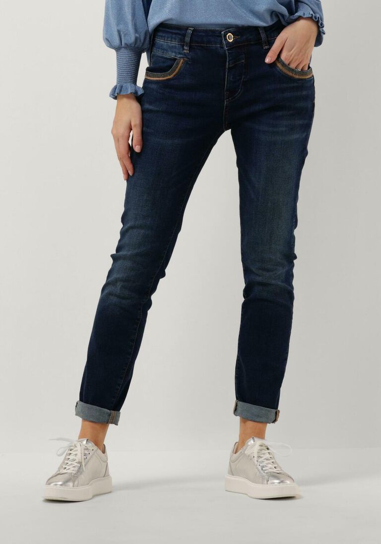 MOS MOSH donkerblauwe mos mosh slim fit jeans mmnaomi achilles jeans