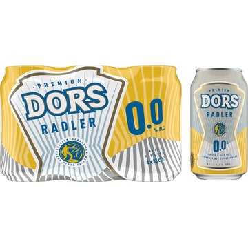 Dors Premium Radler 0.0% - Blik - 6 x 330 ML