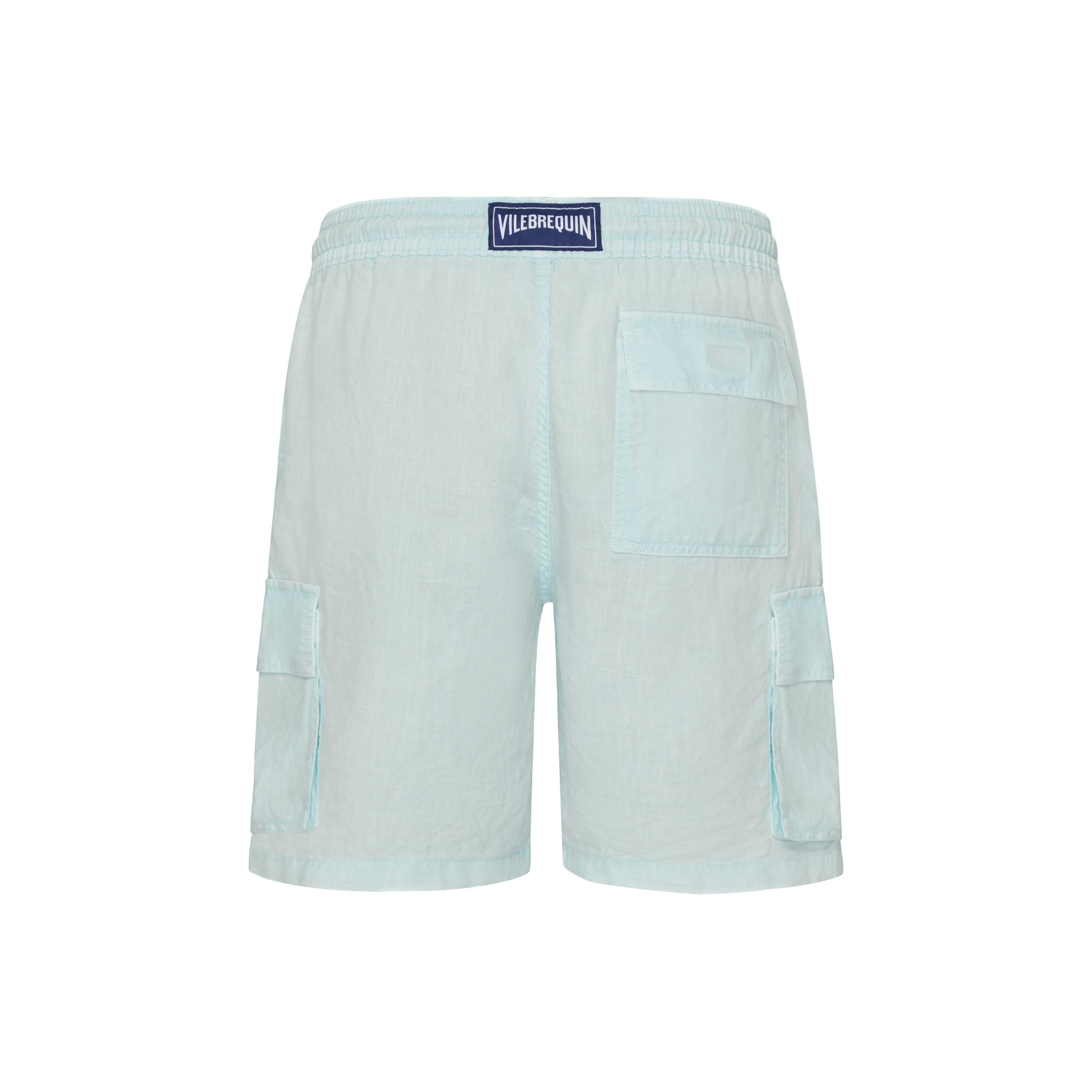 Bermuda poches cargots en lin homme Natural Dye