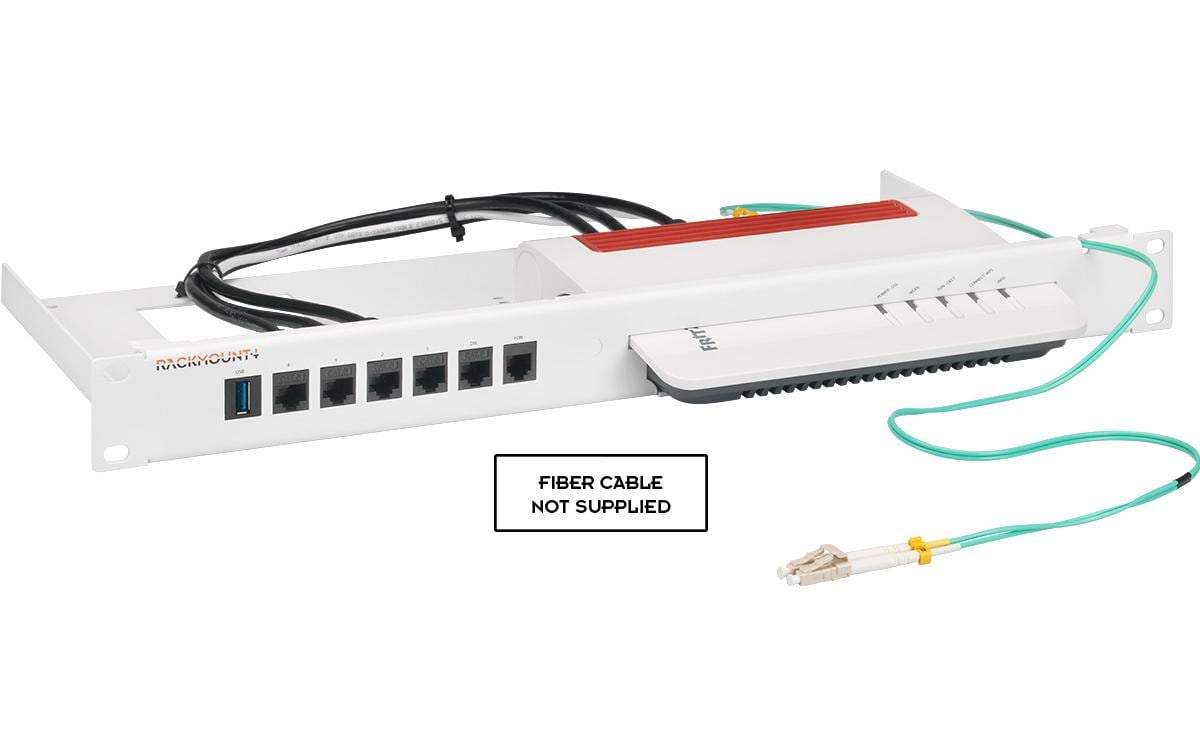 Rackmount Kit RM-FB-T2 für FritzBox 5530, 6850 LTE, 7530(AX)<br>Rackmount.IT RM-FB-T2 - Rack – weiss