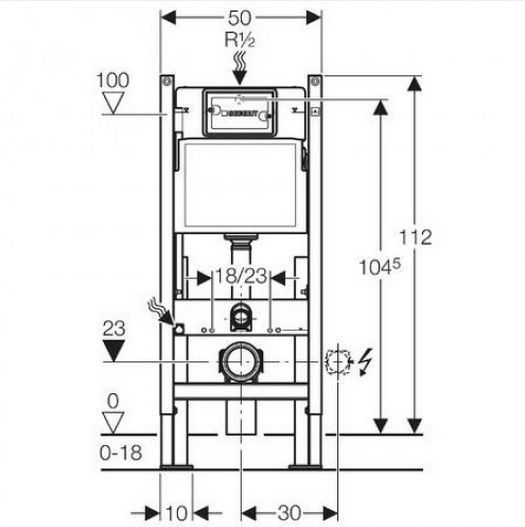 Geberit UP100 toiletset met Villeroy en Boch Subway 2.0 Direct Flush wandcloset en zitting