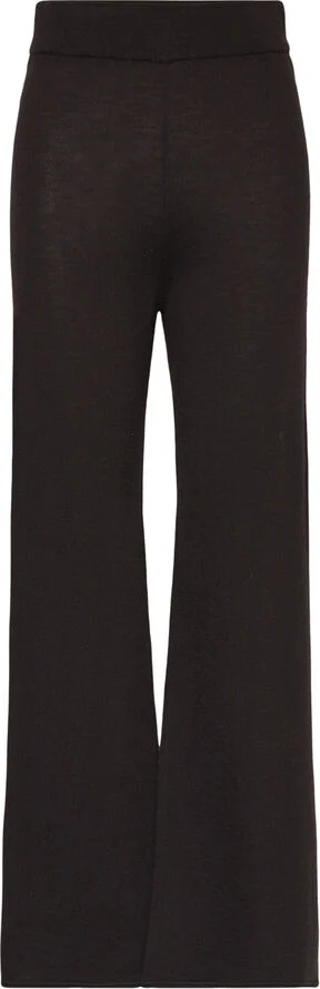 Rosemunde Loose knit trousers Dark espresso