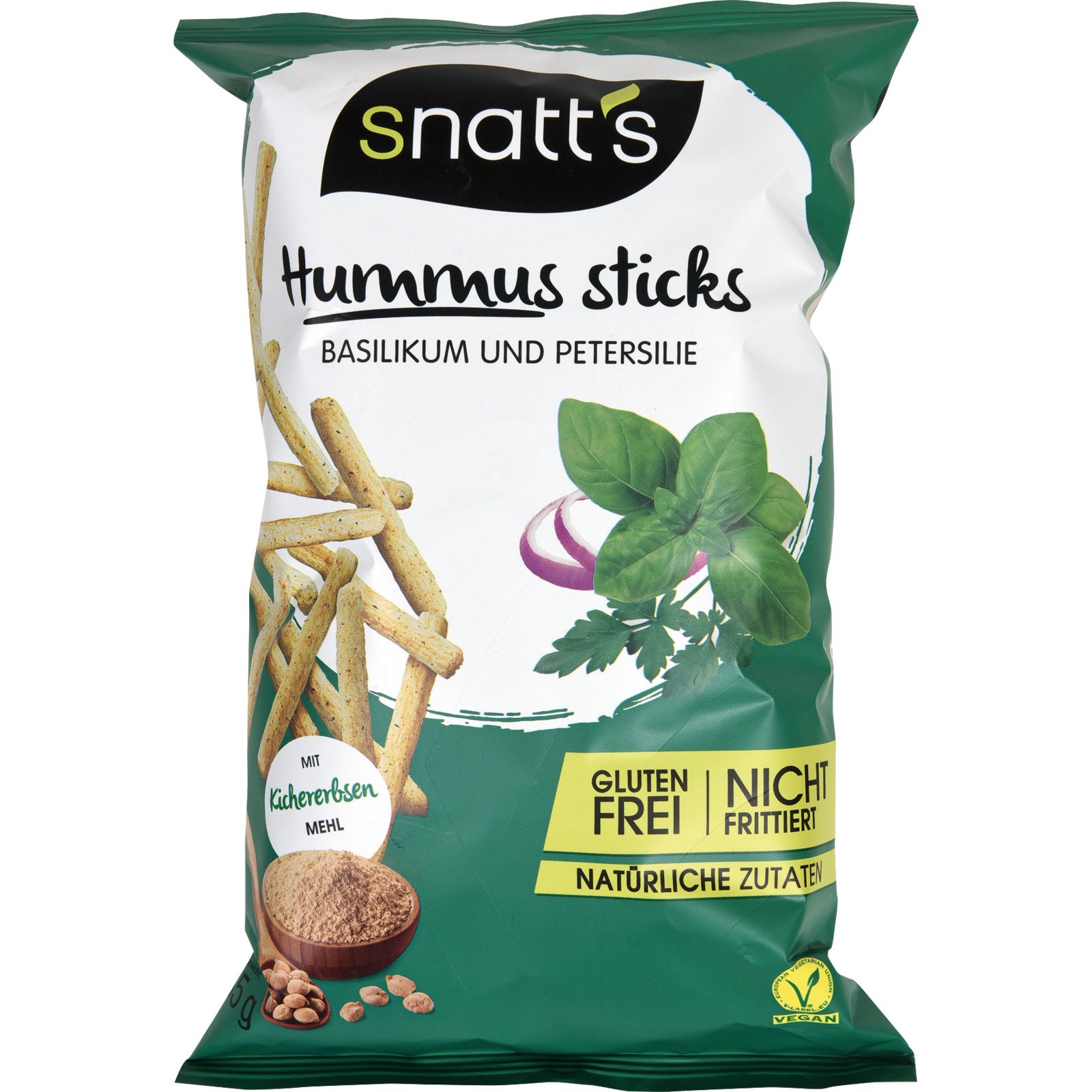 Snatt's Hummus Sticks Basil. Peters. 85g