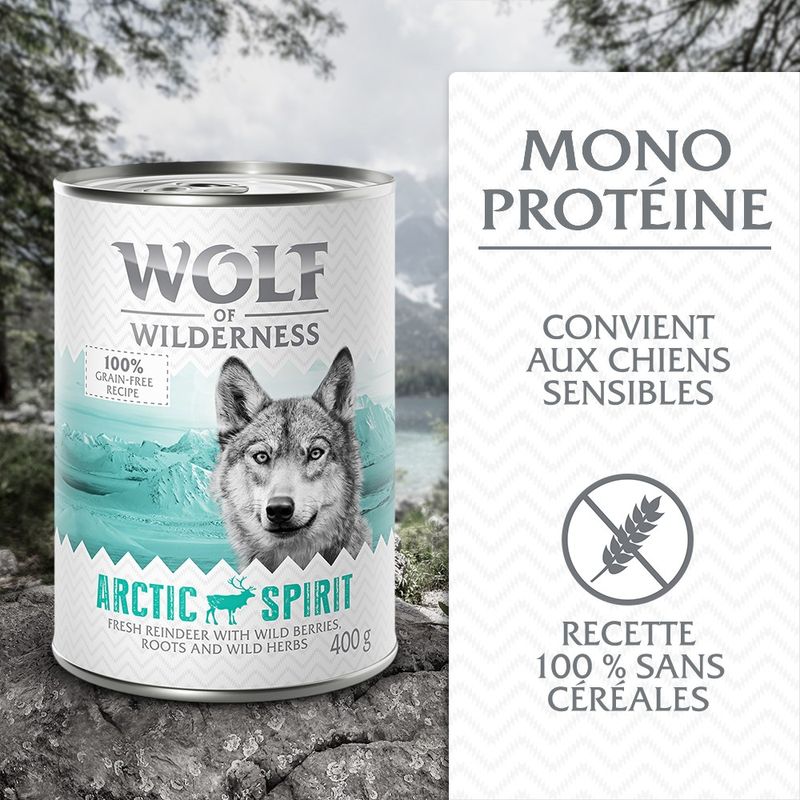 Wolf of Wilderness - Single Protein 6 x 400 g
