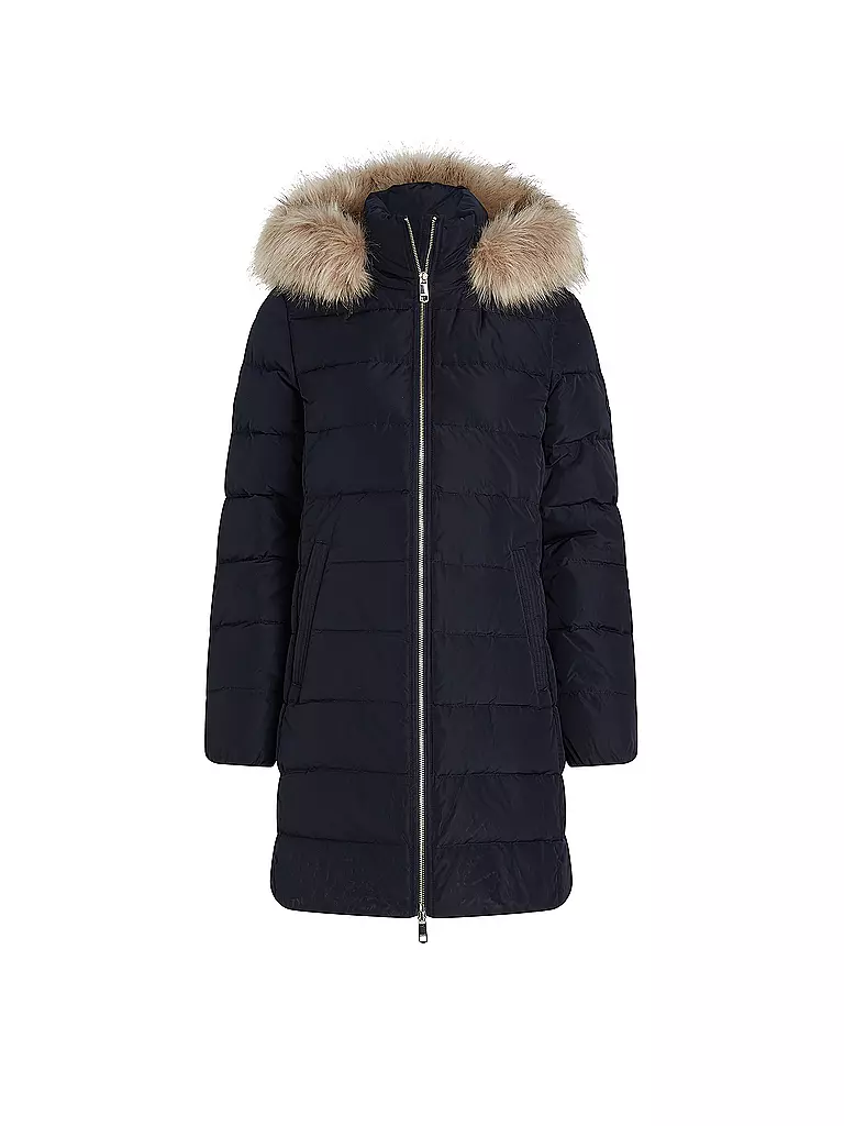 TOMMY HILFIGER Daunensteppmantel dunkelblau