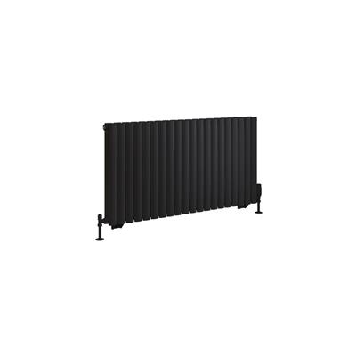 Eastbrook Tunstall dubbele radiator 120x60cm 1836W zwart mat