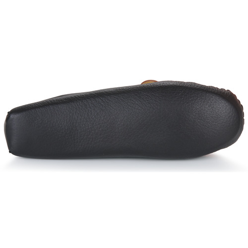 Minnetonka - DOUBLE DEERSKIN SOFTSOLE - Noir