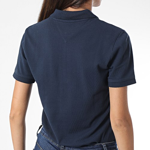 Polo Manches Courtes Slim Femme Flag Button 2536 Bleu Marine