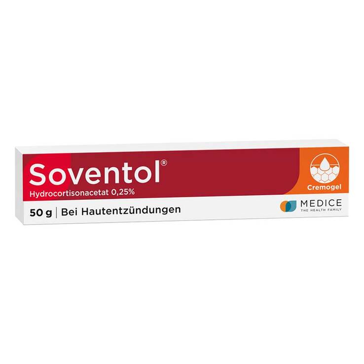 Soventol® Hydrocortisonacetat 0,25% Cremogel bei Hautentzündungen, 50 g