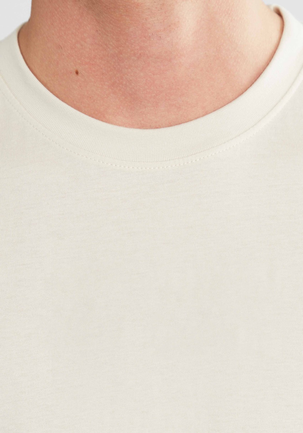 Dedicated T-Shirt Stockholm Base Oat White
