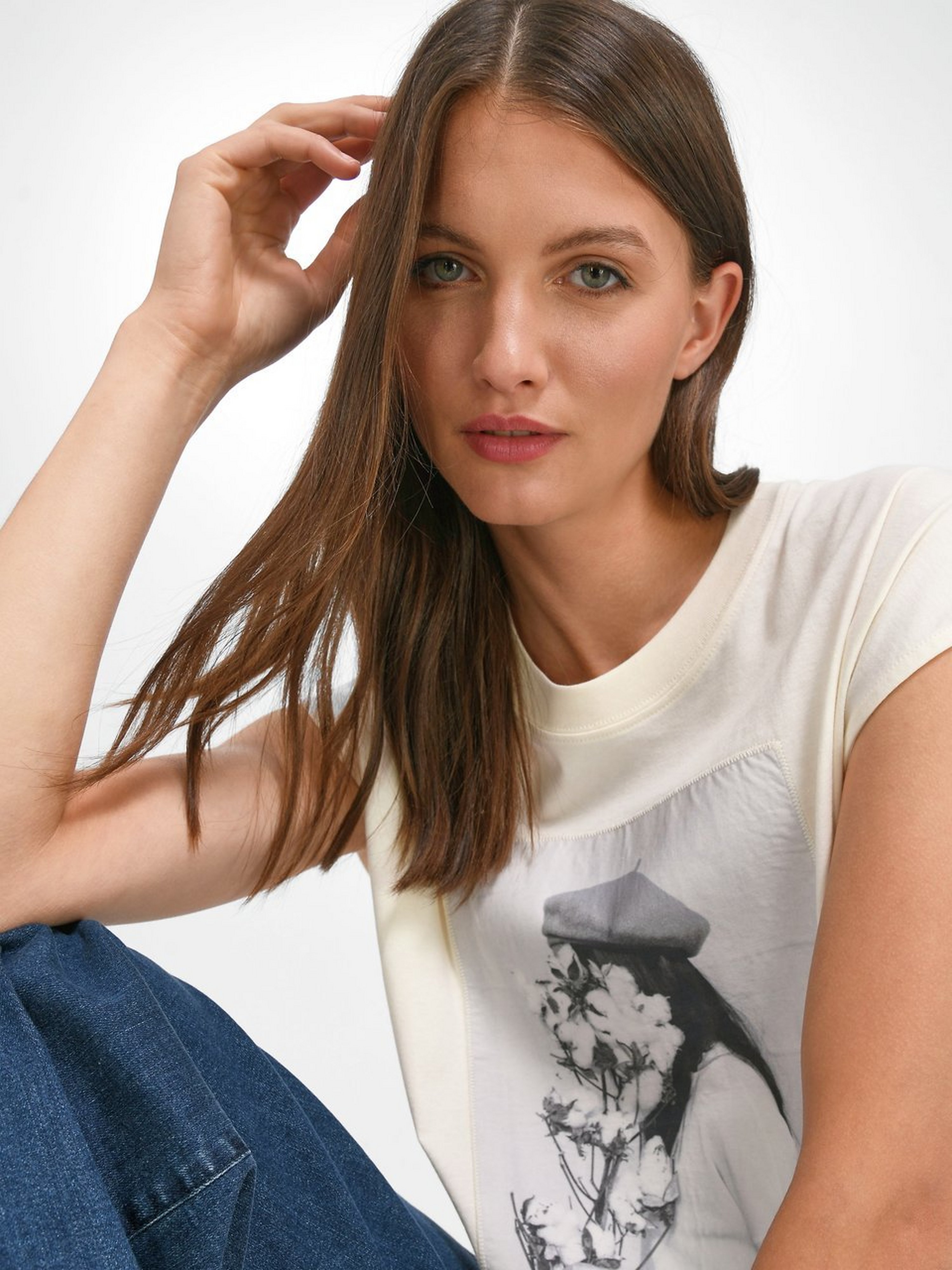 Rundhals-Shirt