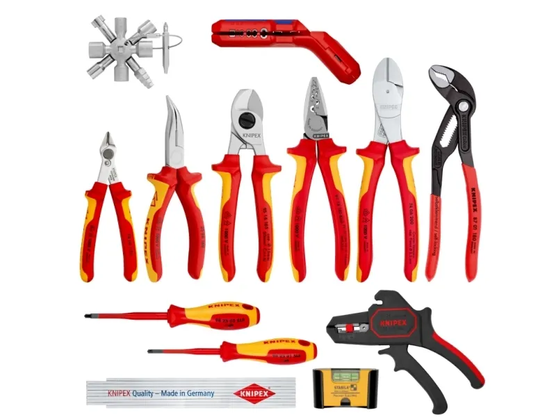 Knipex 00 20 90 V02, Rød, Gul, 165 mm, 93 mm, 1,92 kg, 13 værktøjer
