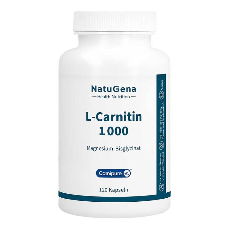 L-Carnitin 1000 Carnipure + Magnesium vegan Kapseln, 120 St