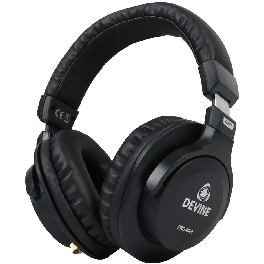 Devine PRO 4000 hoofdtelefoon + reserve oorkussens & kabels