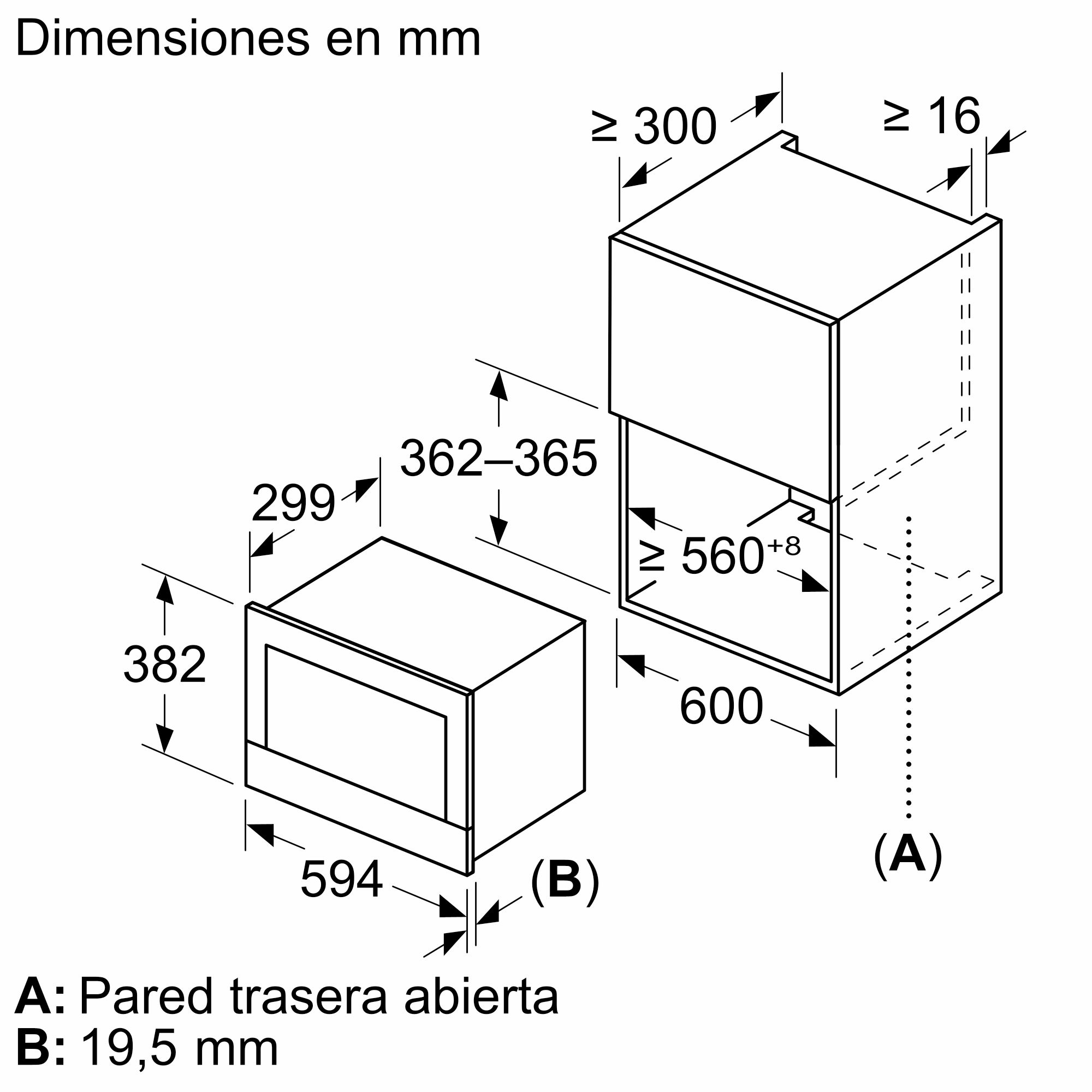 Micro-ondas de embutir Série 8, preto, BEL7321B1