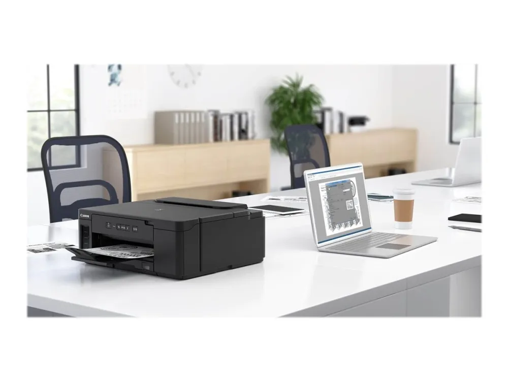 Canon PIXMA GM2050 - Printer - S/H - Duplex - blækprinter - kan genopfyldes - A4/Legal - 600 x 1200 dpi - op til 13 ipm - kapacitet: 350 ark - USB 2.0, LAN, Wi-Fi(n)
