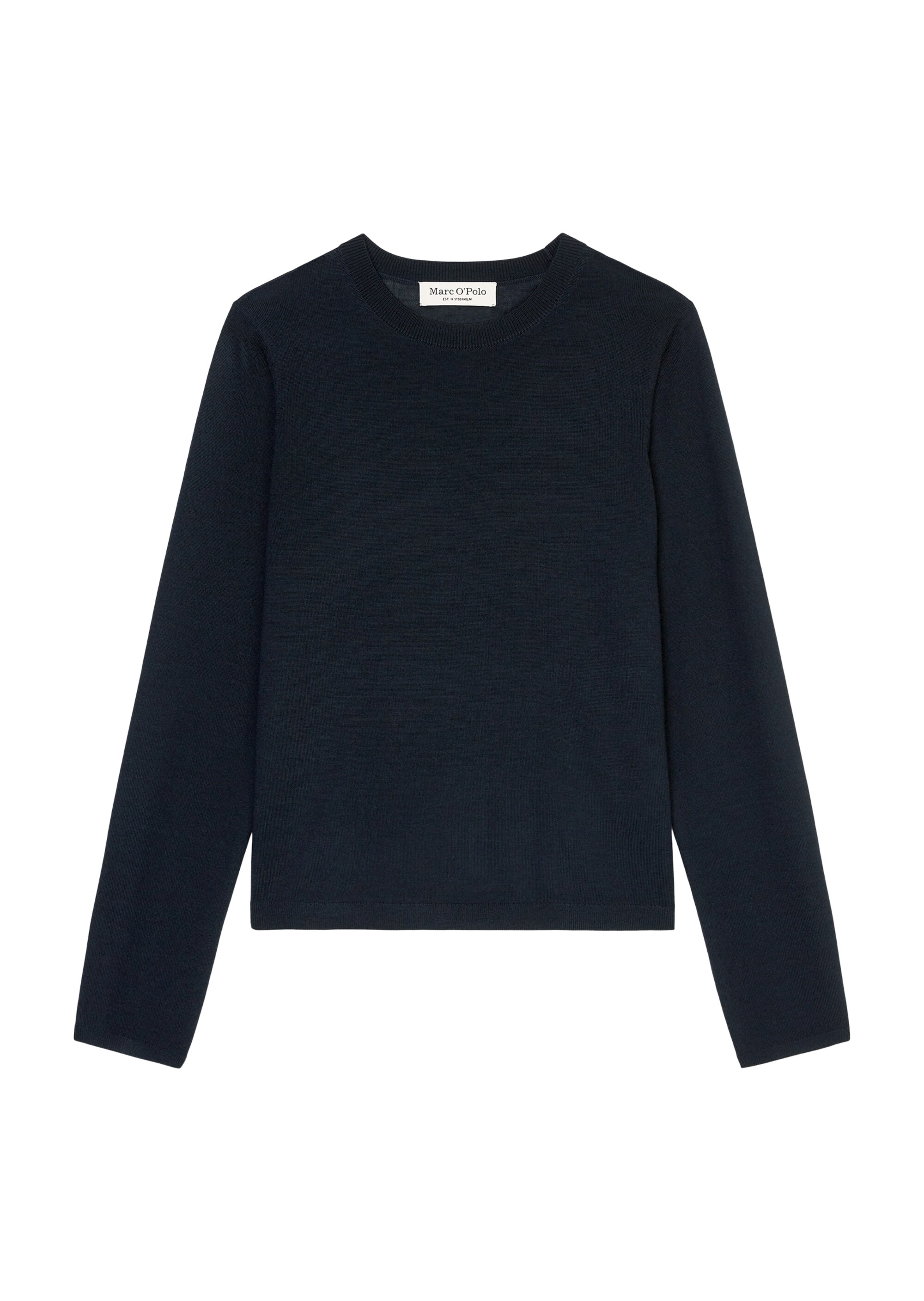 Eleganter Feinstrick-Pullover slim fit aus reiner Merinowolle