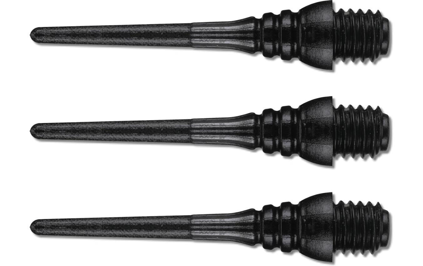 Dartspitzen Triton, Schwarz, 50 StückSoftspitzen mit 2BA Gewinde