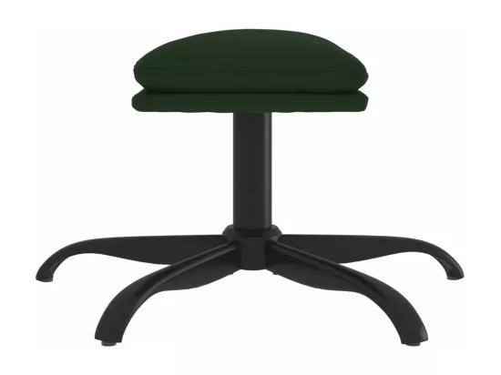 Repose-pied Vert foncé 60x60x36 cm Velours
