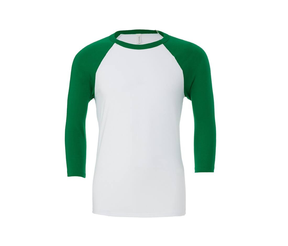 Bella Canvas BE3200 - T-shirt baseball manches ¾