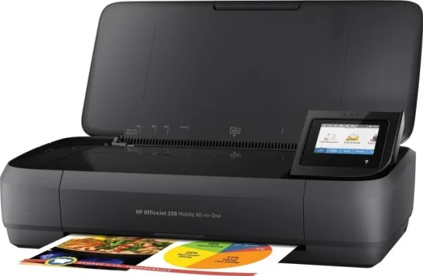 HP Officejet 250 Mobile All-in-One - Multifunktionsprinter - farve - blækprinter - Legal (216 x 356 mm) (original) - A4/Legal (medie) - op til 8 spm (kopiering) - op til 10 spm (udskriver) - 50 ark - USB 2.0, USB vært, Wi-Fi
