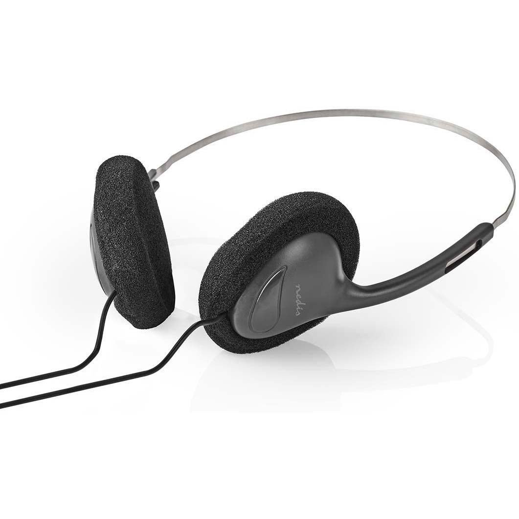 Nedis HPWD1101BK lichtgewicht on-ear koptelefoon zwart 3.5 mm