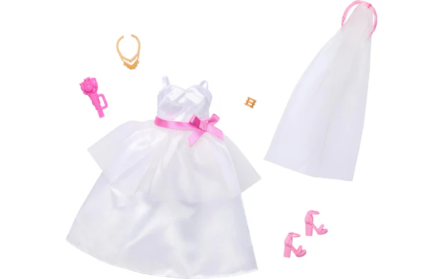 Barbie Puppenkleidung »Zubehör 2er-Pack Braut Mode«