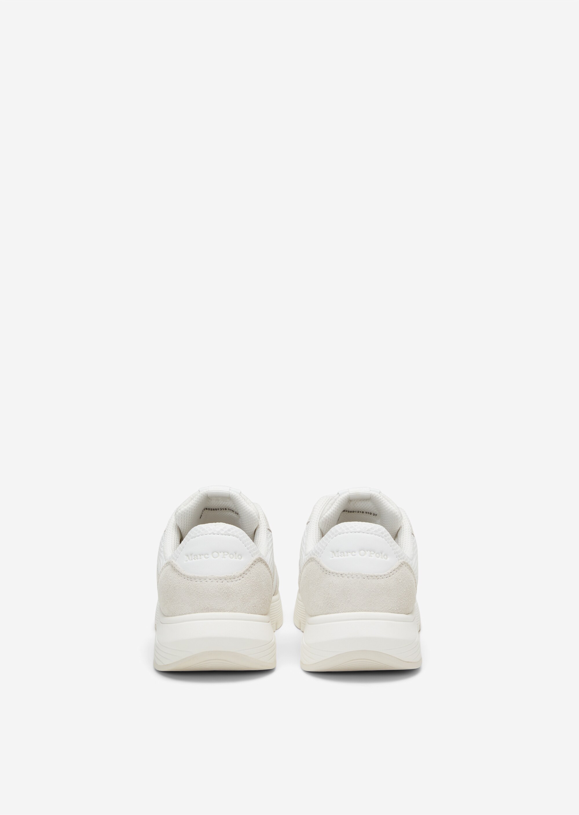 Sneaker aus Veloursleder-Mix mit Mesh