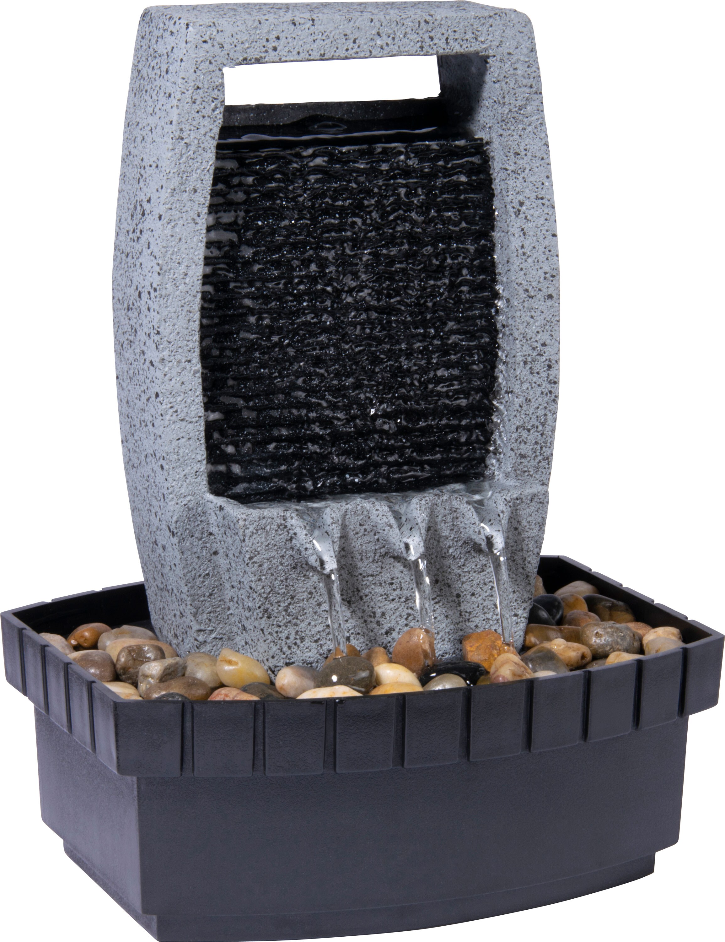 dobar Kleiner Polyresin-Brunnen mit Pumpe - versch. Ausführungen