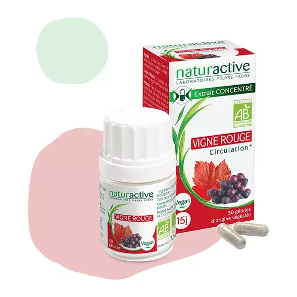 Naturaactive Videira Vermelha Orgânica 30 cápsulas vegetais