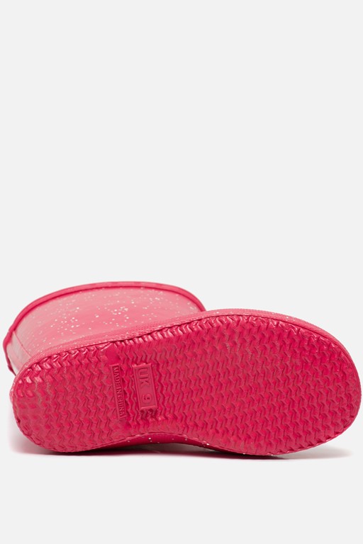 Hunter Glitter Regenlaarzen roze Rubber