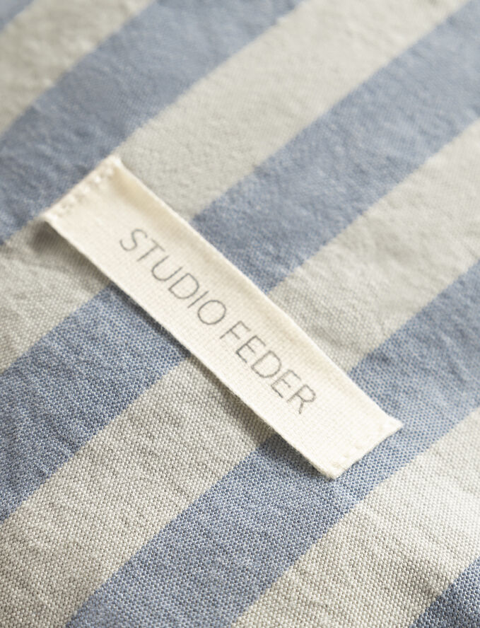 Studio Feder Celia Toilettaske Pale blue stripe