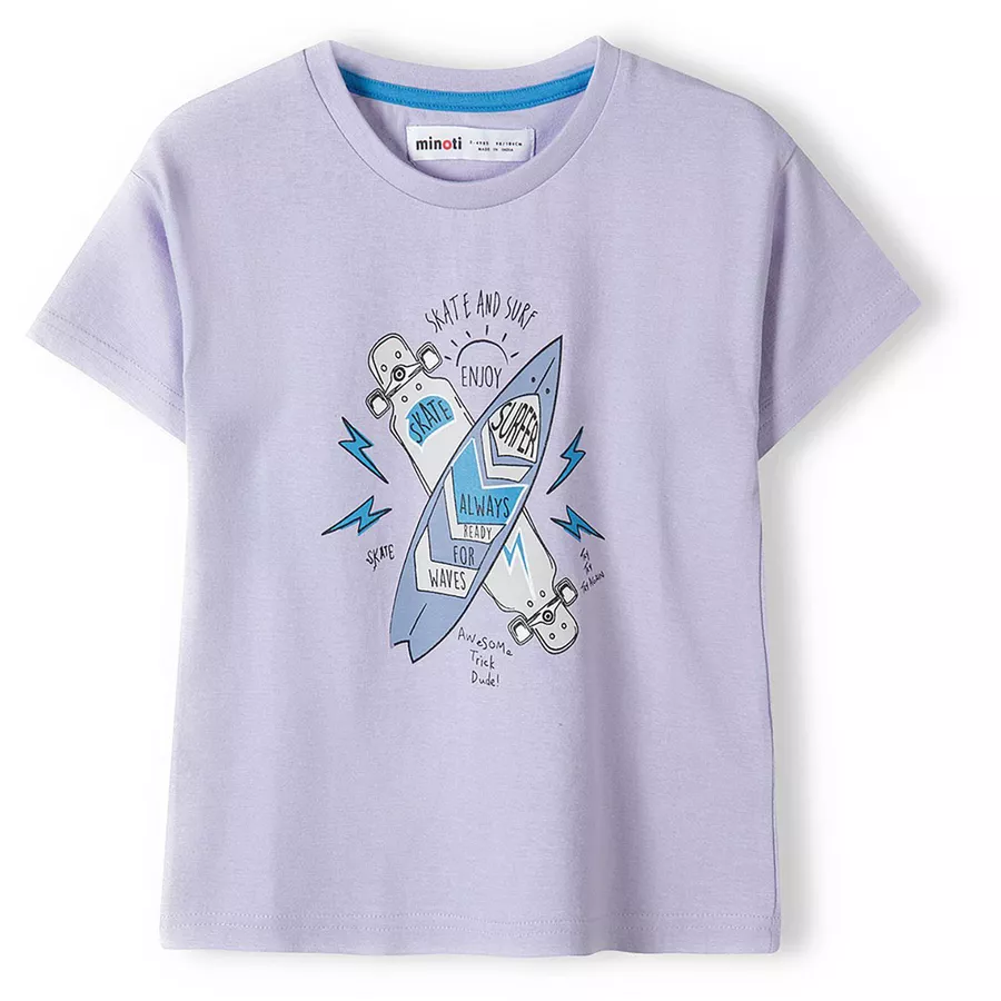 MINOTI 3er-Pack T-Shirts BlauFliederWeiß