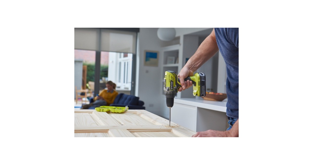 RyobiONE+ Accu-Boormachine R18DD3-225S schroeftol  (Groen/zwart, 18Volt, 2x Li-Ion batterij 2,5Ah)
