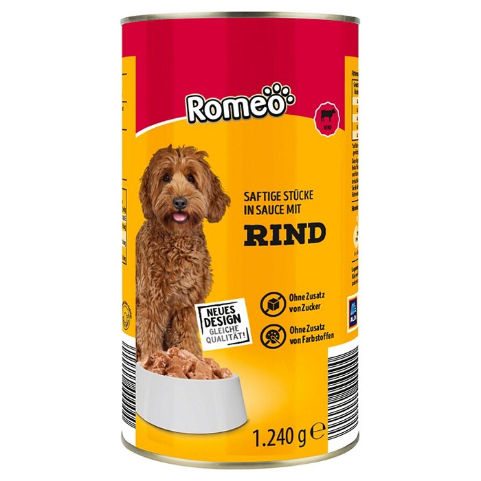 ROMEO CLASSIC Hunde Nassfutter 1,24 kg