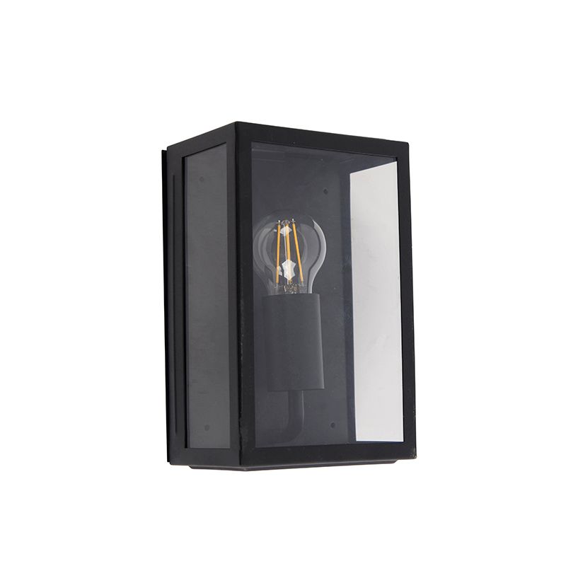 Smart buiten wandlamp zwart 25,5 incl. WiFi A60 IP44 - Rotterdam