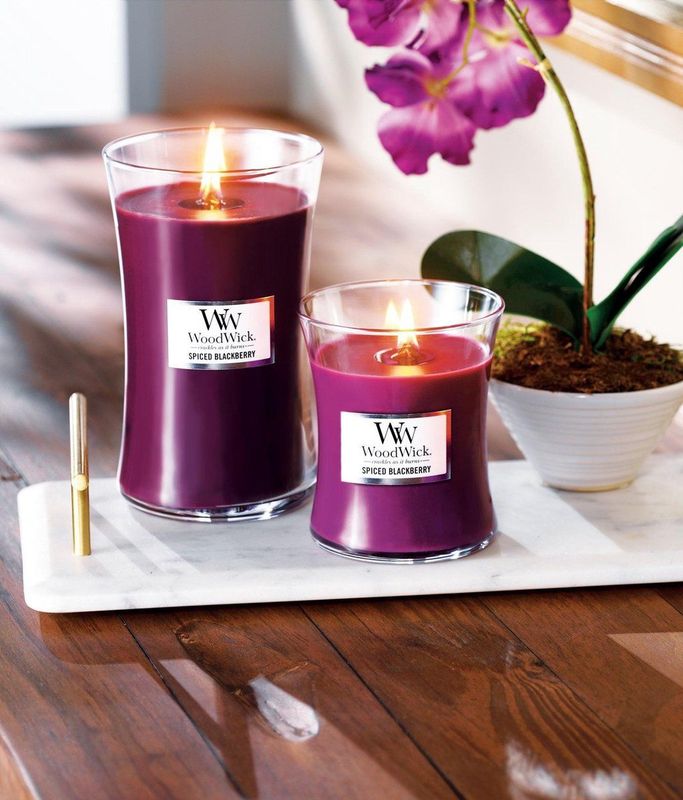WoodWick Geurkaars Mini Black Cherry 85 gr