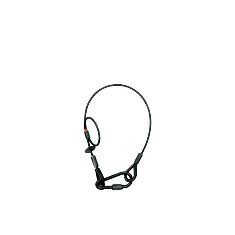 Showtec Saveking 5mm 0.6m safetykabel met rem 60 kg zwart